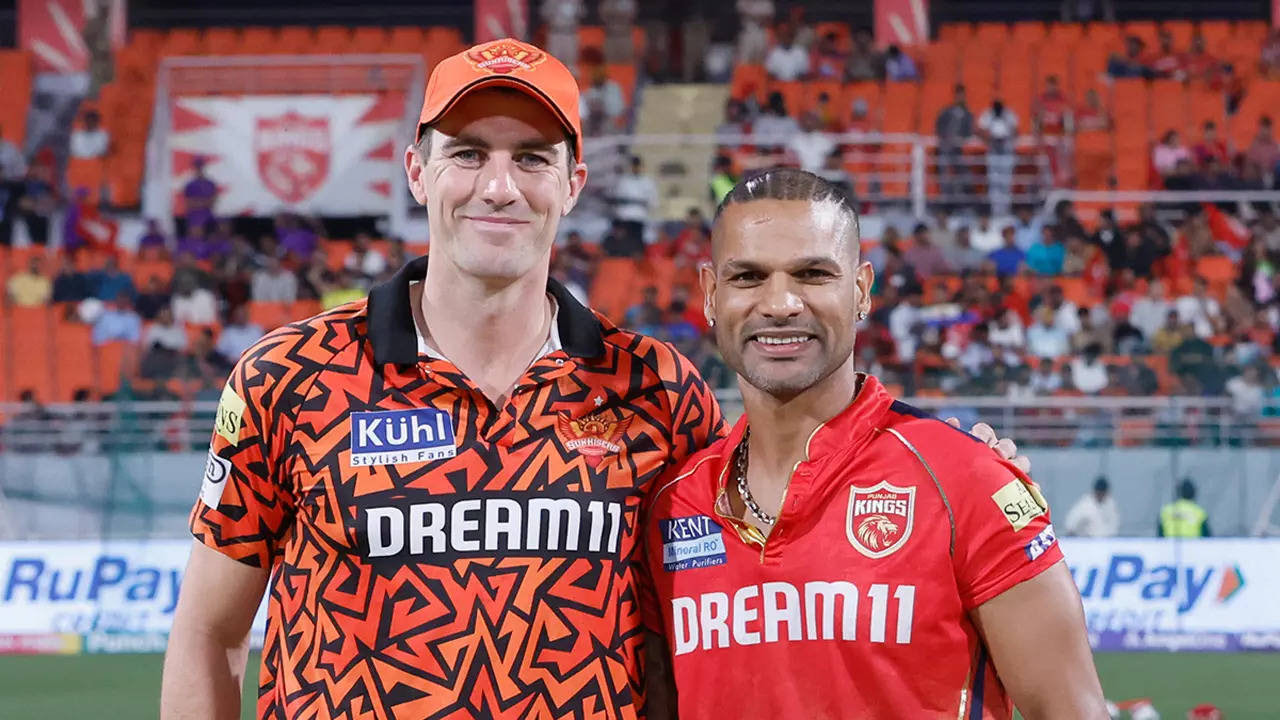 SHikhar DHawan, Pat CUmmins, SRH, PBKS